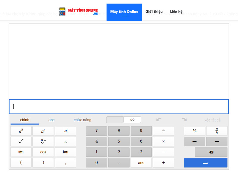 Máy tính Online công cụ tính toán nhanh chóng trên Google